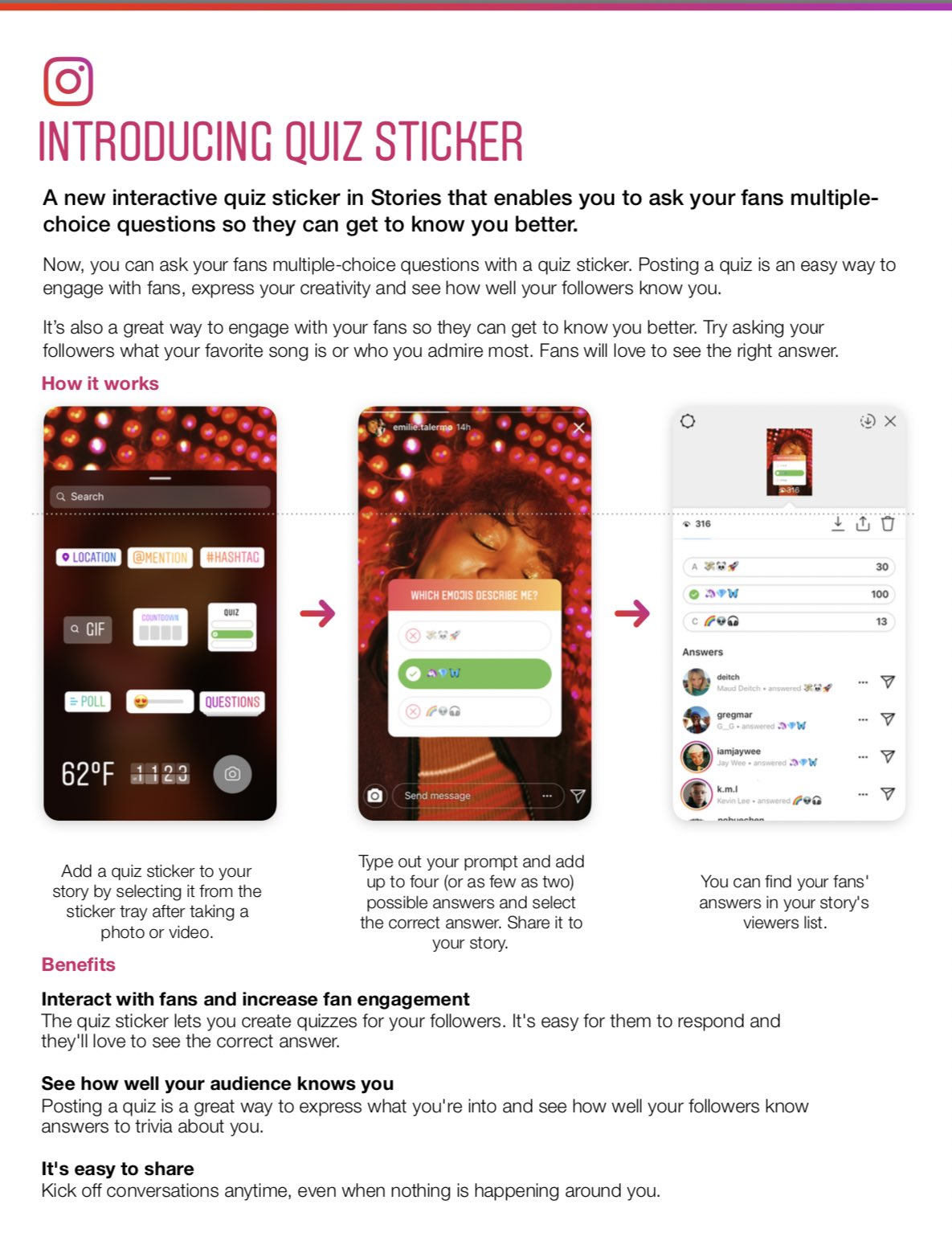 4 Ideas For Using The Quiz Sticker On Instagram Stories Storrito Blog